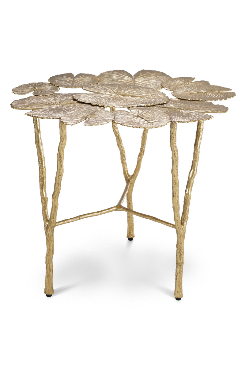 Gold Water Lilies Side Table | Eichholtz Tropicale | Eichholtz Miami