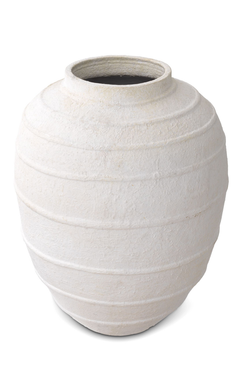 White Handmade Clay Vase | Eichholtz Romane | Eichholtzmiami.com