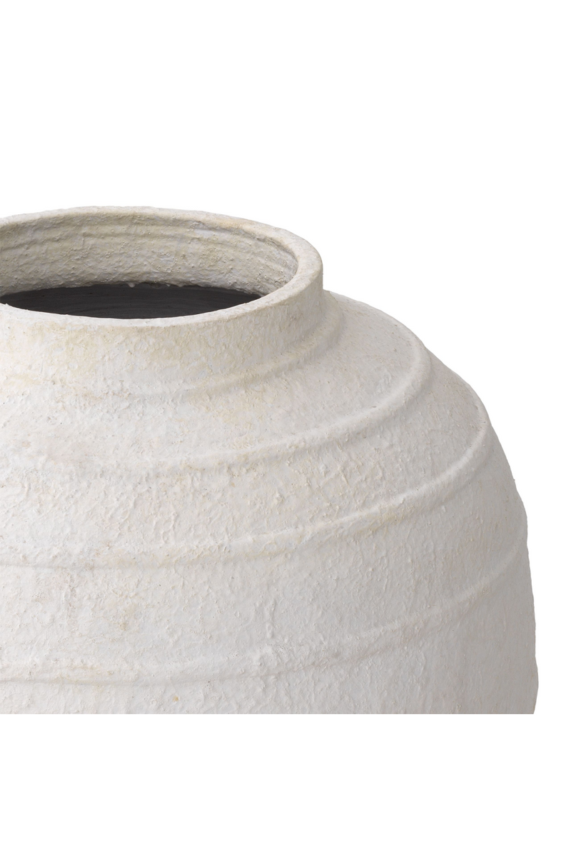 White Handmade Clay Vase | Eichholtz Romane | Eichholtzmiami.com