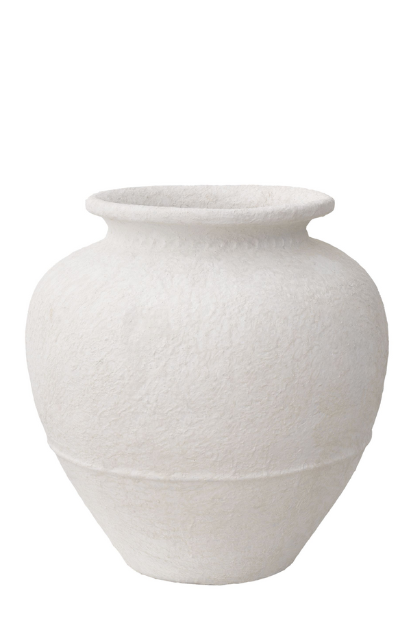 Matte White Clay Vase | Eichholtz Reine S | Eichholtz Miami