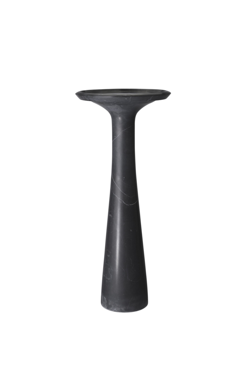 Solid Italian Black Marble High Side Table | Eichholtz Pompano | Eichholtz Miami