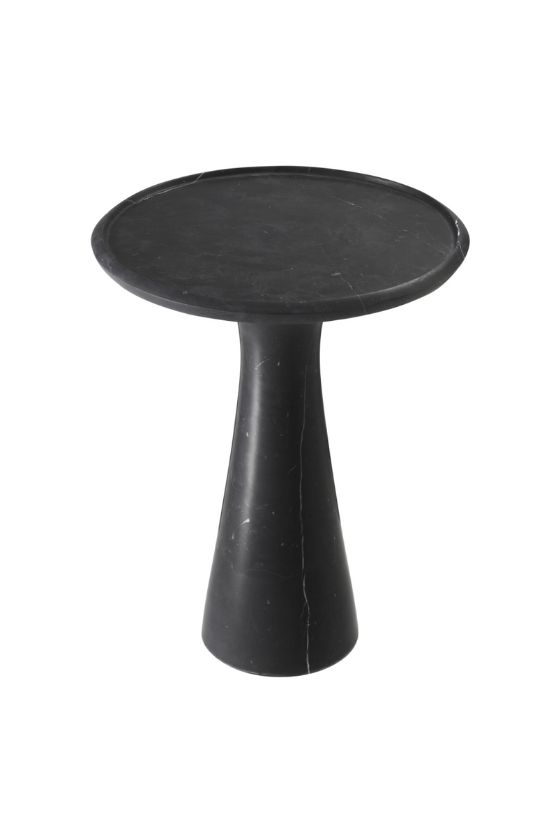 Solid Italian Black Marble Low Side Table | Eichholtz Pompano | Eichholtz Miami