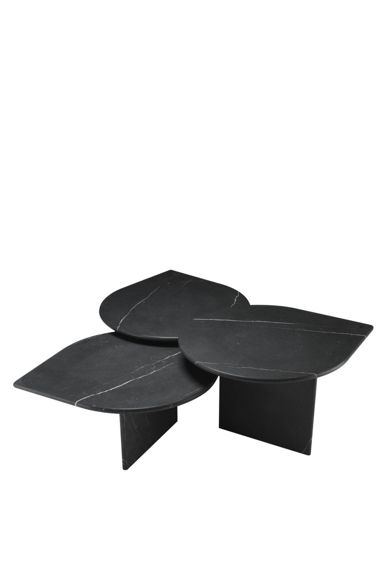 Black Marble Coffee Table (set of 3) | Eichholtz Naples | Eichholtz Miami