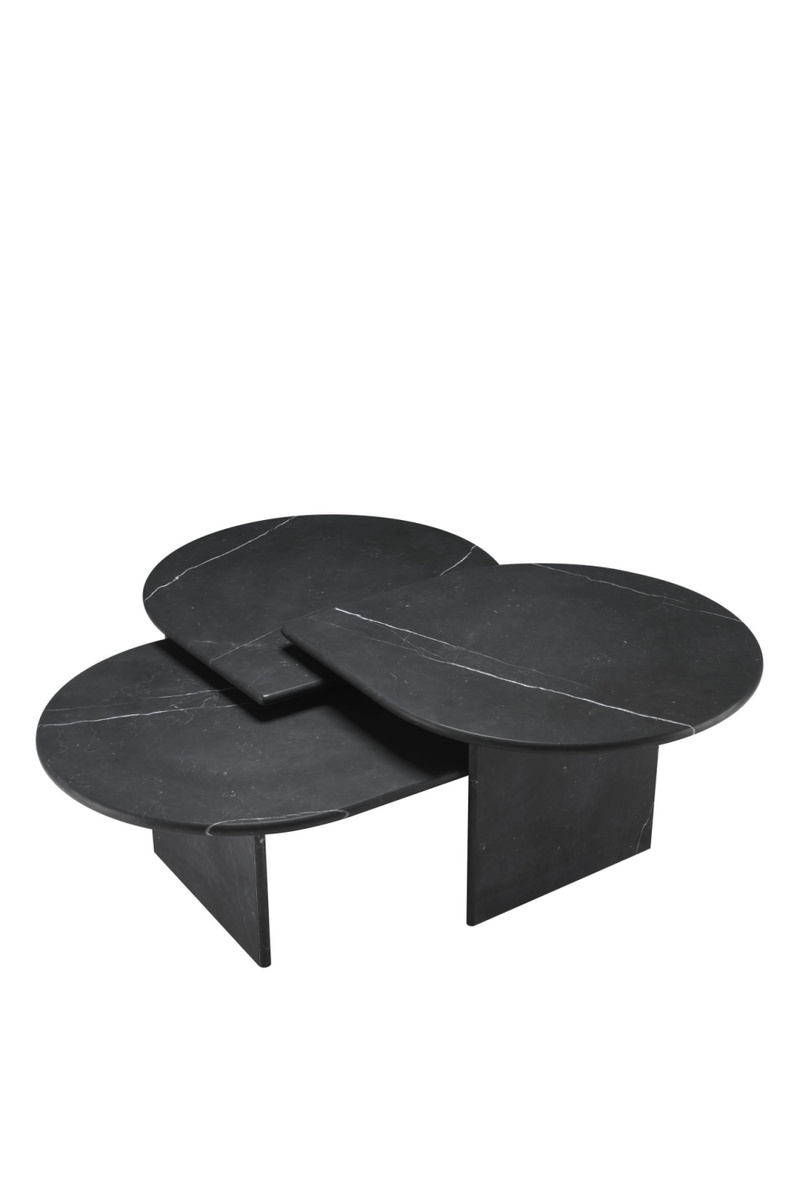 Black Marble Coffee Table (set of 3) | Eichholtz Naples | Eichholtz Miami