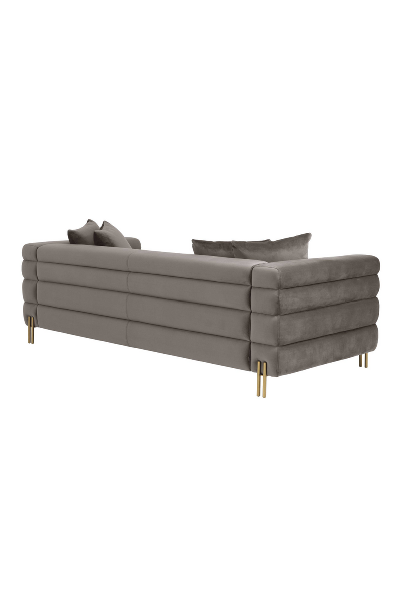 Art Deco Gray Velvet Sofa | Eichholtz York | Eichholtzmiami.com