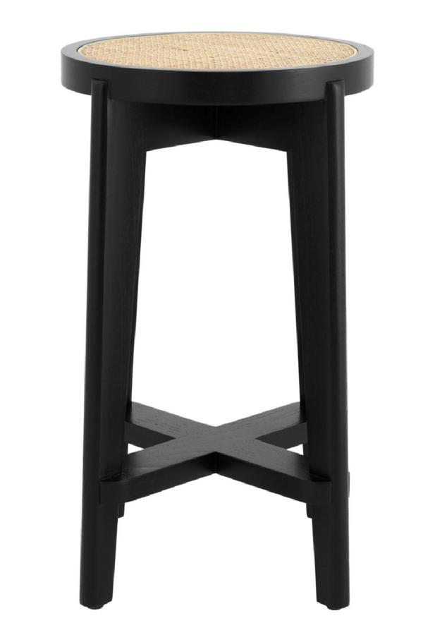 Black Rattan Counter Stool | Eichholtz Dareau | #1 Eichholtz Retailer