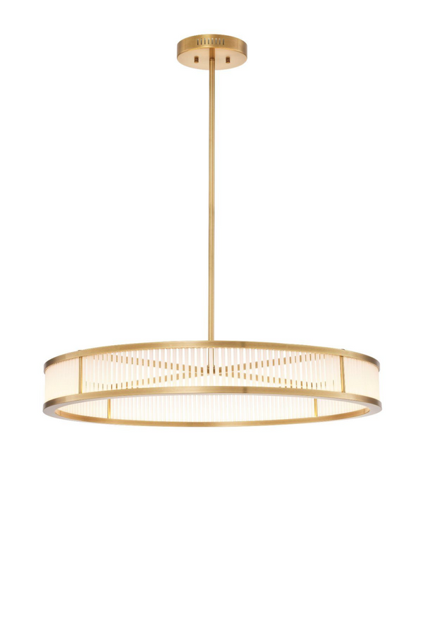 Minimalistic Antique Brass Finish Chandelier | Eichholtz Thibaud  | Eichholtz Miami