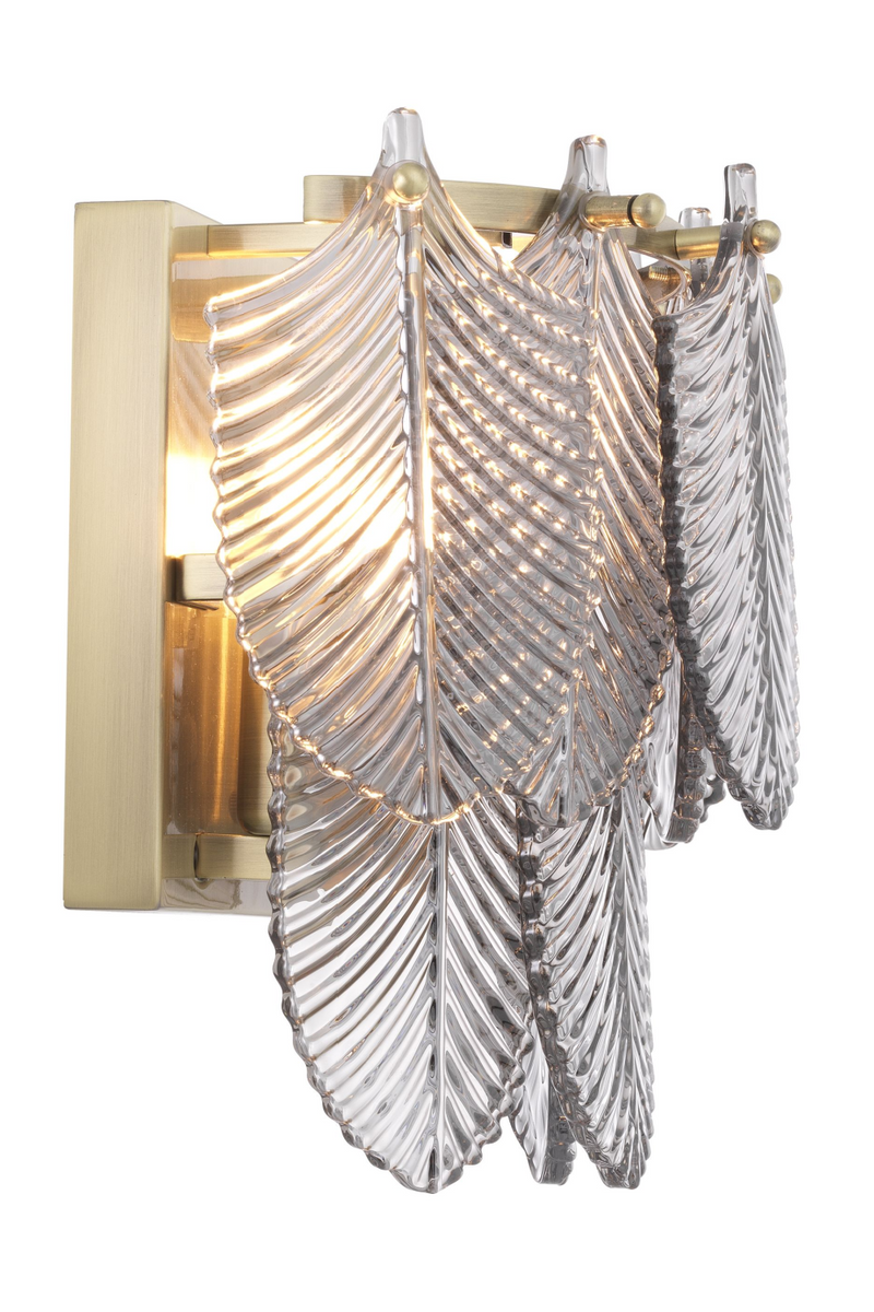 Smoked Glass Brass Wall Lamp | Eichholtz Verbier | Eichholtz Miami