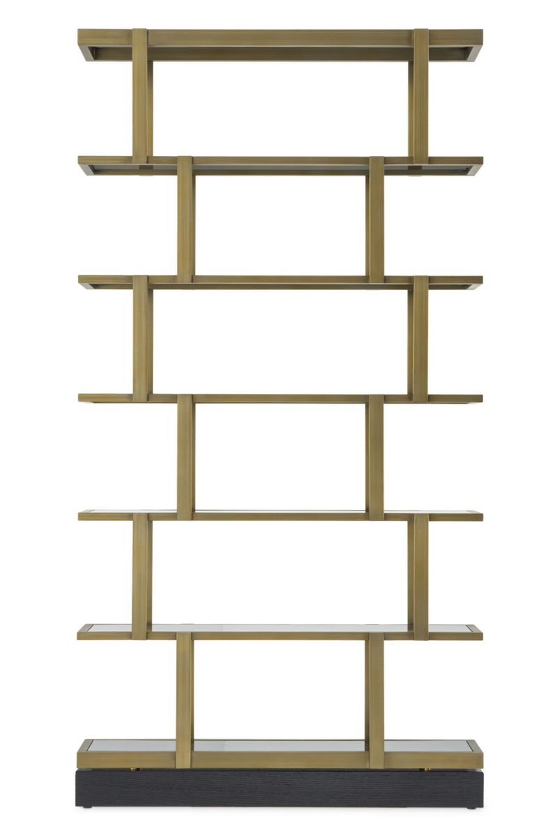 Brass 6-Shelf Bookcase | Eichholtz Nesto |