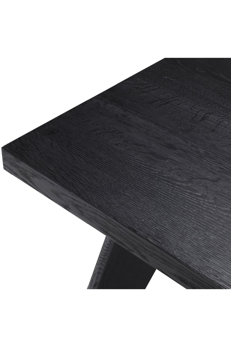 Rectangular Black Oak Dining Table | Eichholtz Biot | Eichholtz Miami