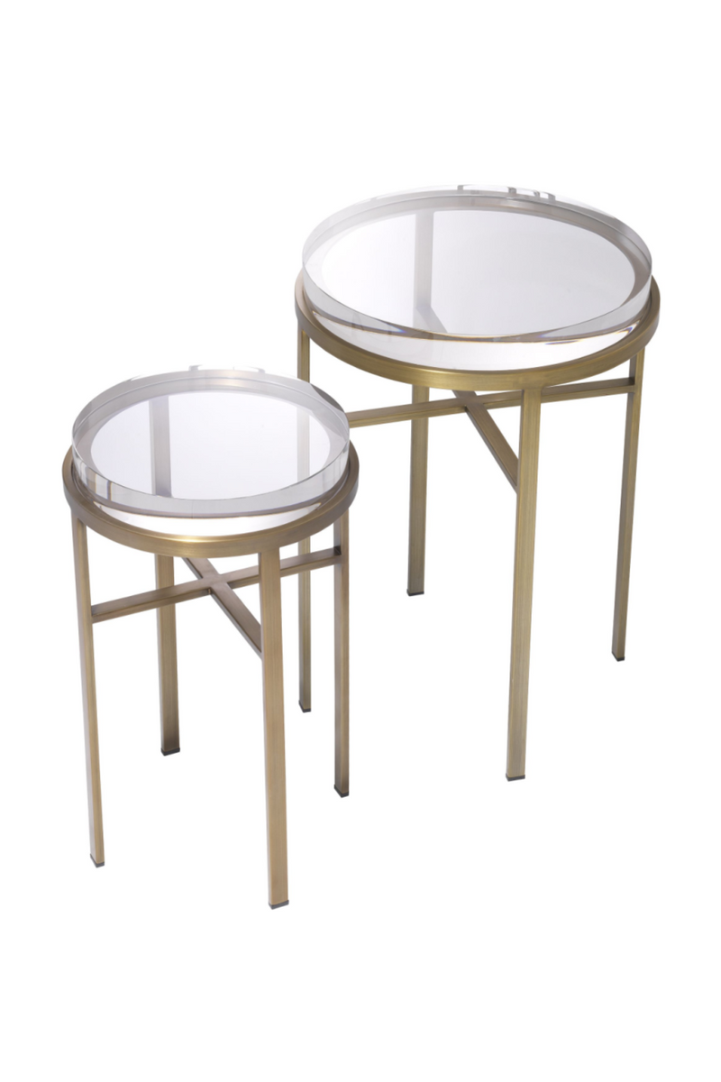 Brass Side Table Set (2) | Eichholtz Hoxton | Eichholtz Miami