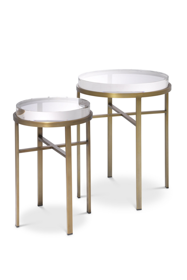 Brass Side Table Set (2) | Eichholtz Hoxton | Eichholtz Miami