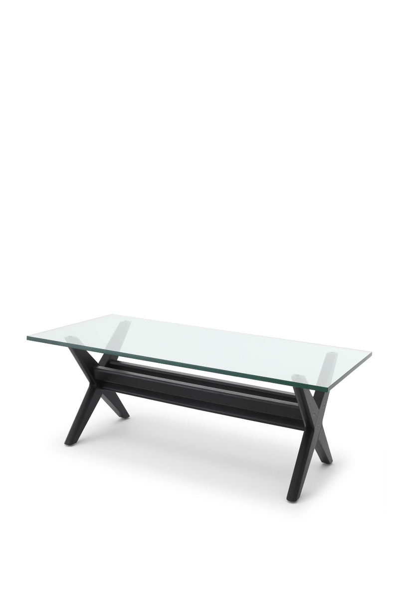 Black X-Shaped Legs Coffee Table | Eichholtz Maynor | Eichholtzmiami.com