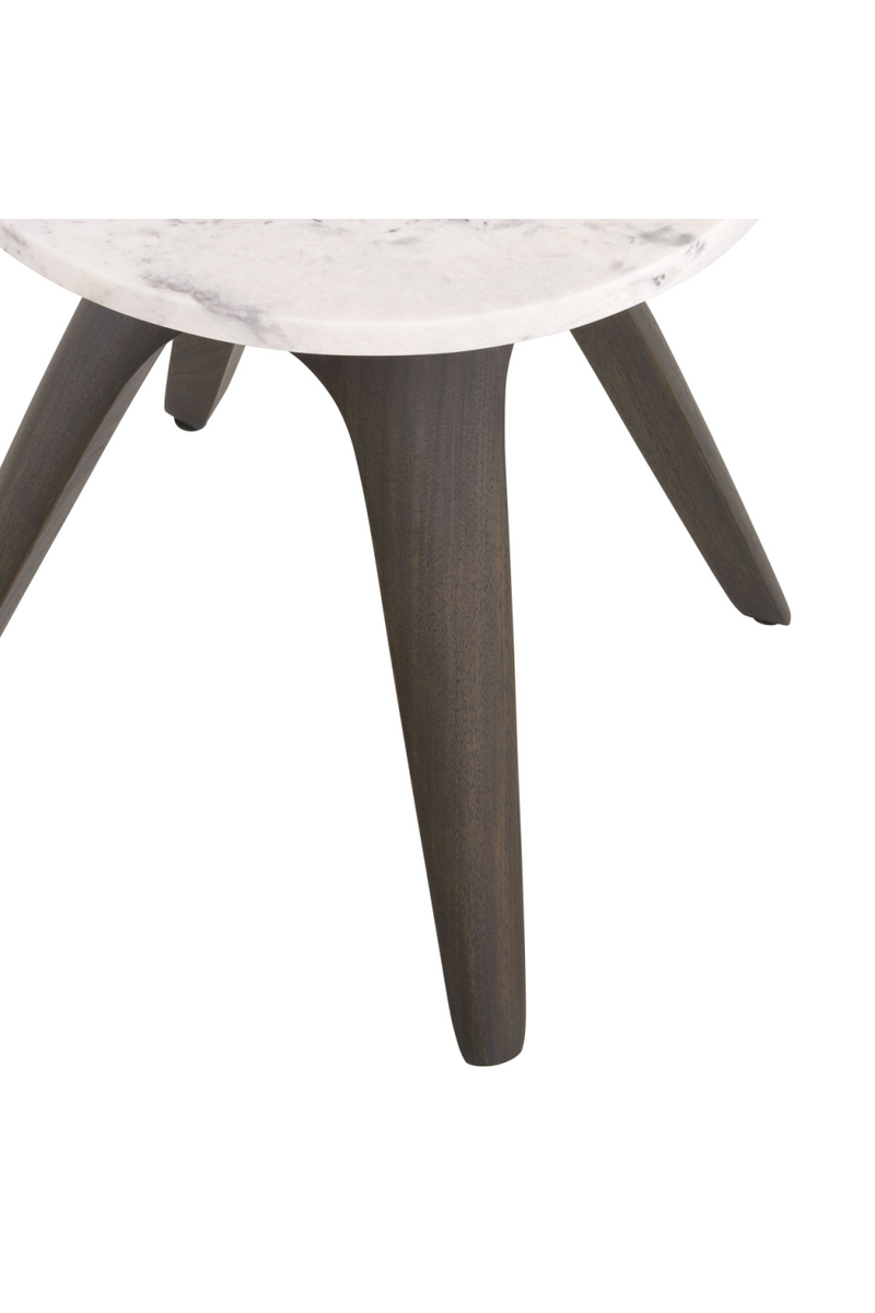 Tapered Legs Round Marble Side Table | Eichholtz Borre | Eichholtzmiami.com