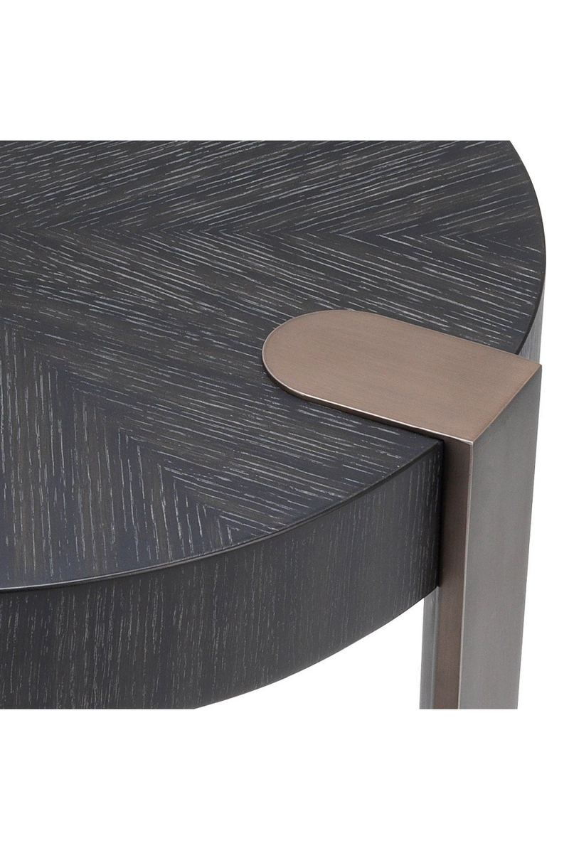 Charcoal Gray Oak Veneer Side Table | Eichholtz Oxnard | Eichholtz Miami