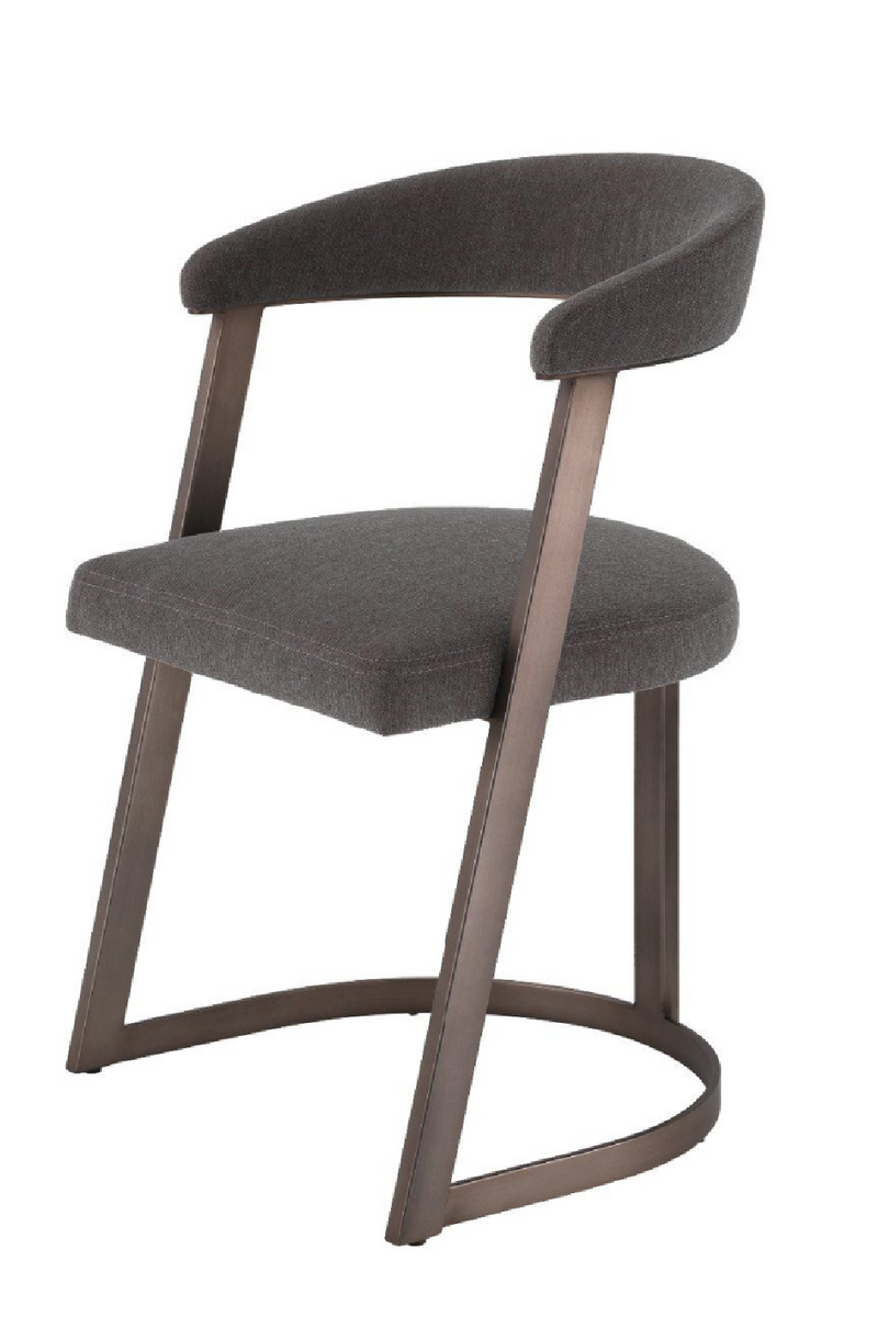 Gray Curved Retro Dining Chair | Eichholtz Dexter | Eichholtzmiami.com