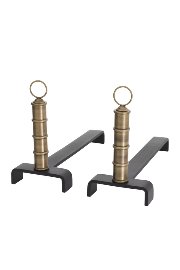 Metal Andiron Set (2) | Eichholtz Vauxbons | Eichholtzmiami.com