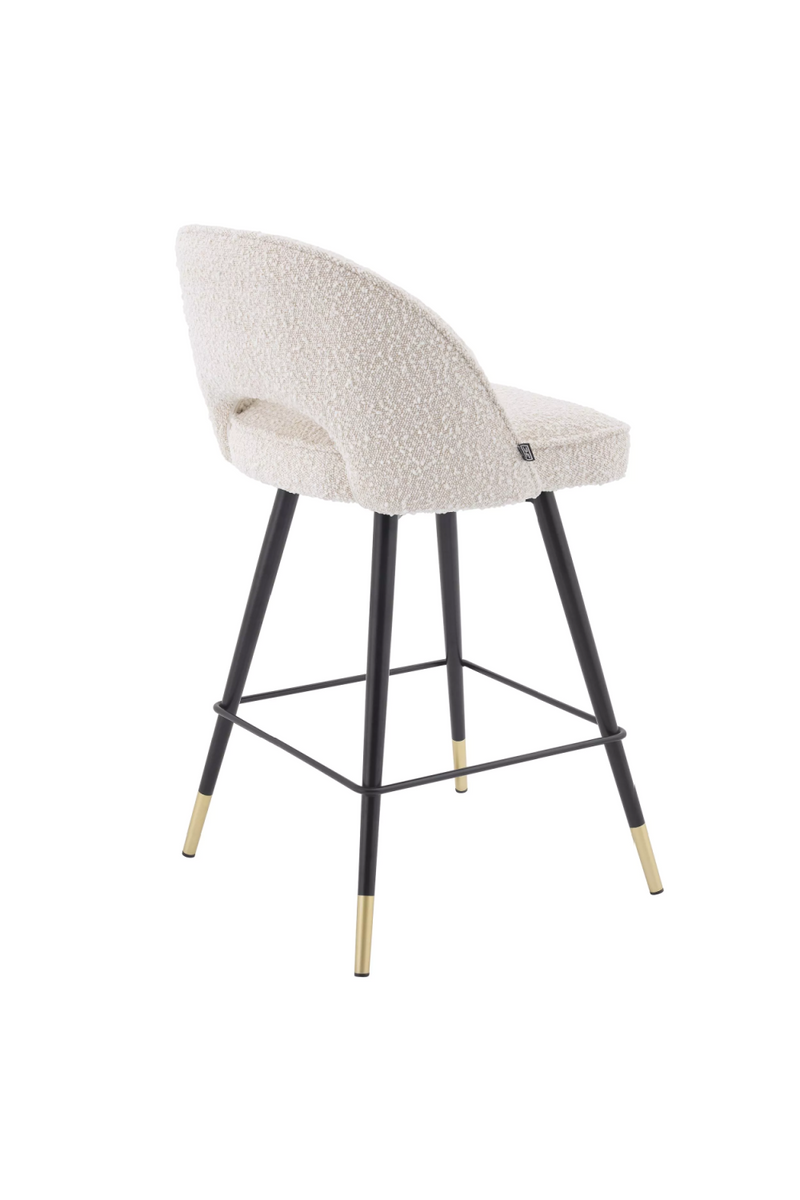 Bouclé Cream Counter Armless Stools (2) | Eichholtz Cliff | Eichholtz Miami