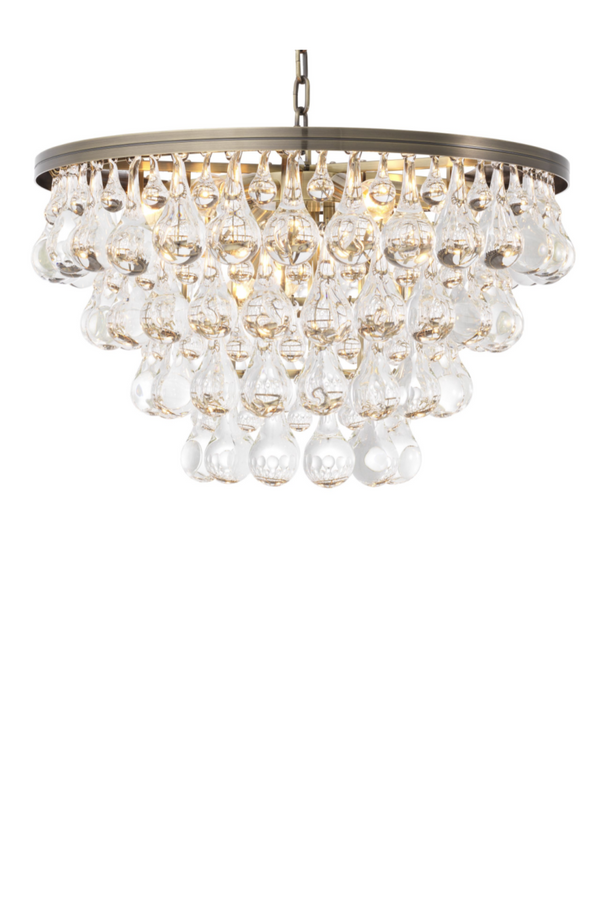 Brass Glass Drop Chandelier | Eichholtz Bolzano | Eichholtz Miami