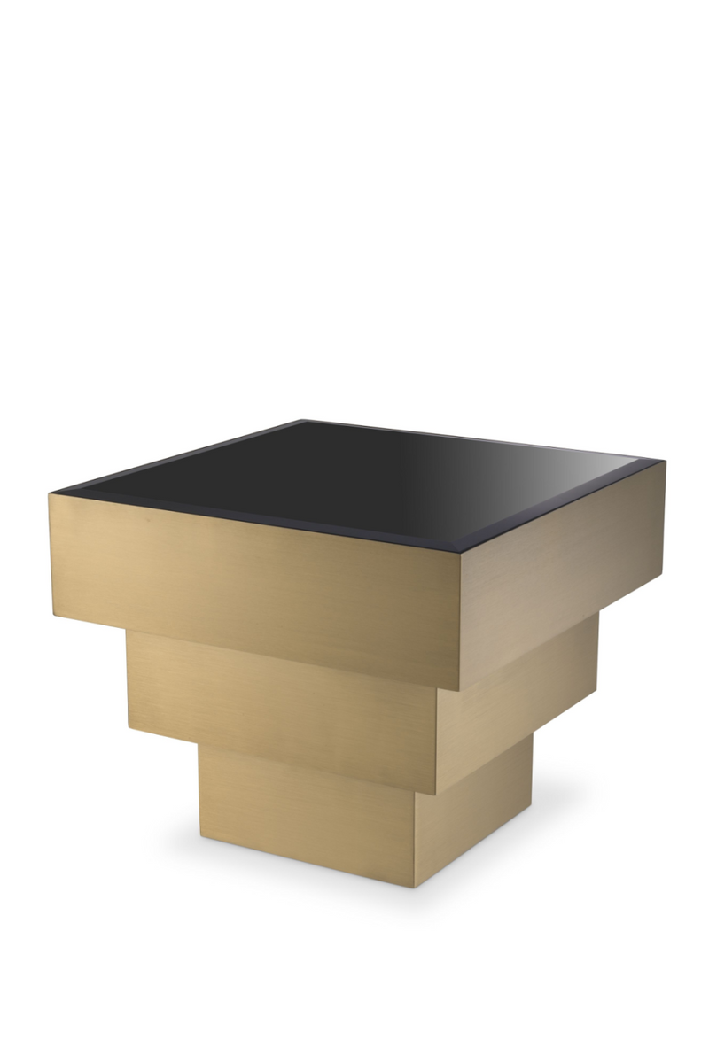 Brass Square Layered Side Table | Eichholtz Diaz | Eichholtz Miami