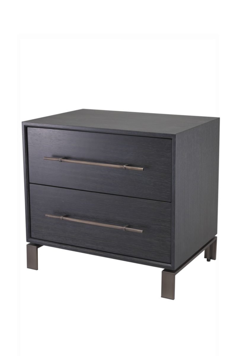 2 Drawer Gray Oak Nightstand | Eichholtz Canova | Eichholtz Miami