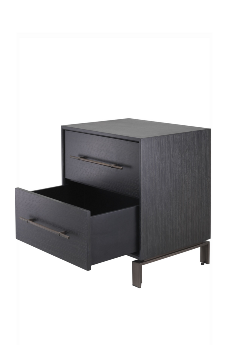 2 Drawer Gray Oak Nightstand | Eichholtz Canova | Eichholtz Miami