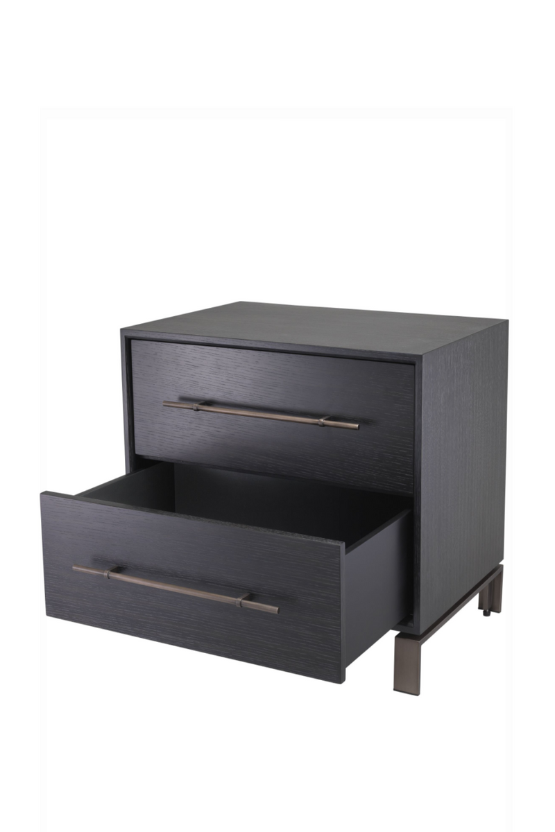 2 Drawer Gray Oak Nightstand | Eichholtz Canova | Eichholtz Miami