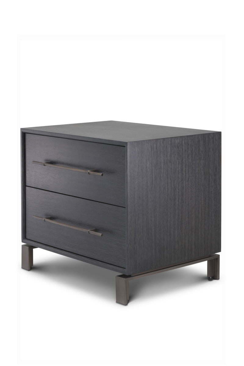 2 Drawer Gray Oak Nightstand | Eichholtz Canova | Eichholtz Miami