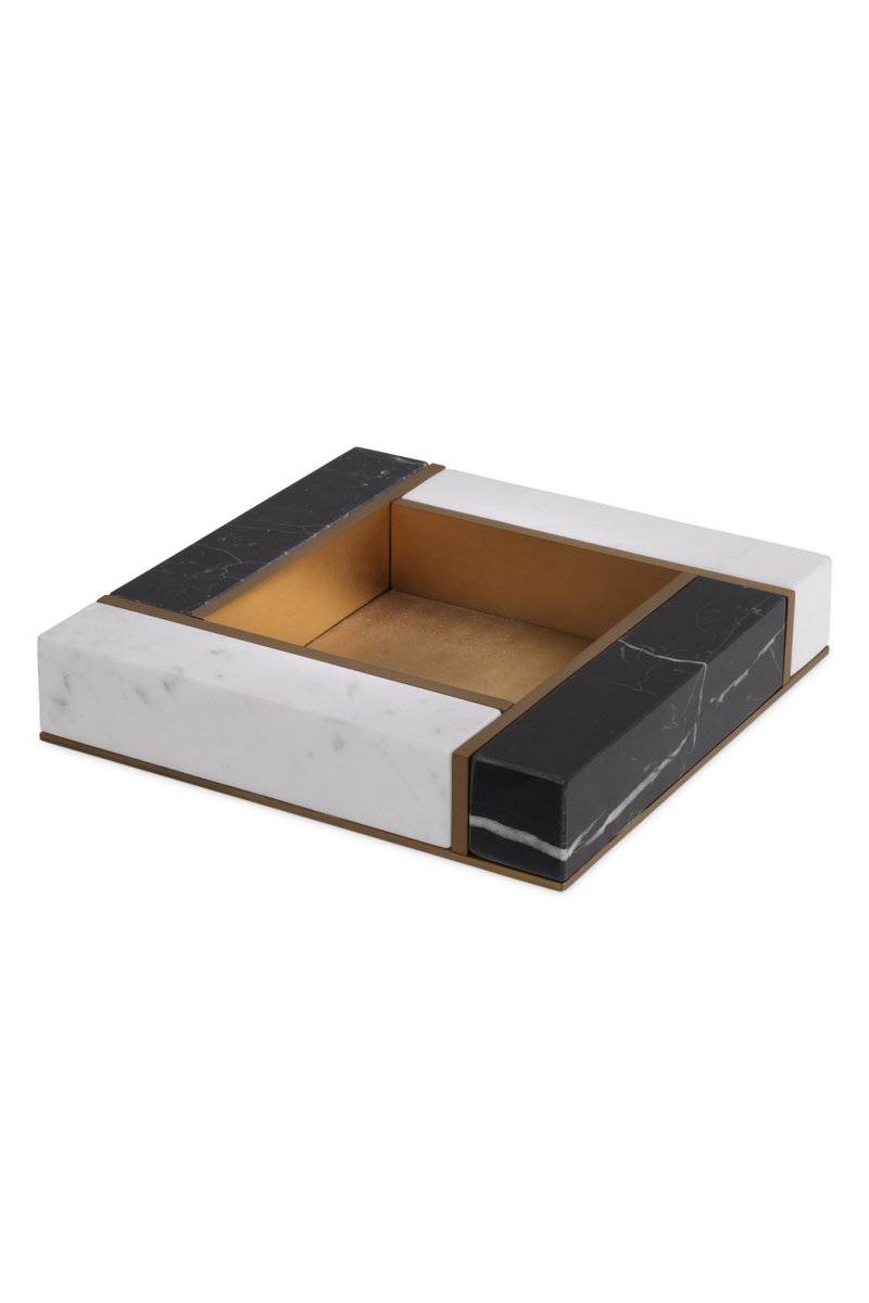 Black And White Marble Tray | Eichholtz Farrell - S | Eichholtz Miami