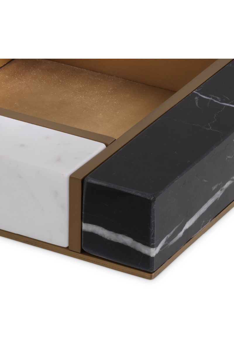 Black And White Marble Tray | Eichholtz Farrell - S | Eichholtz Miami