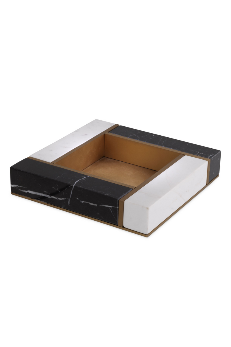 Black And White Marble Tray | Eichholtz Farrell - S | Eichholtz Miami