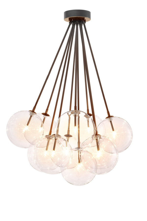 Bronze 10-Light Globe Ceiling Lamp | Eichholtz Molecule | Eichholtz Miami