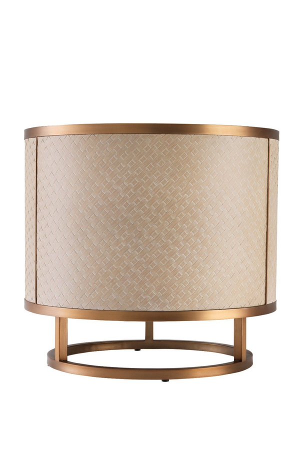 Woven Washed Oak Side Table | Eichholtz Napa Valley | Eichholtz Miami