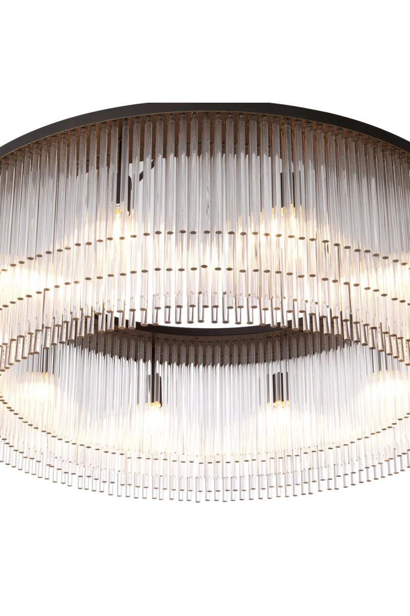 Bronze Glass Layered Chandelier L | Eichholtz Hector | Eichholtzmiami.com