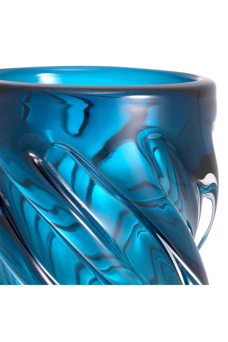 Blue Handblown Glass Vase | Eichholtz Angelito L | Eichholtzmiami.com