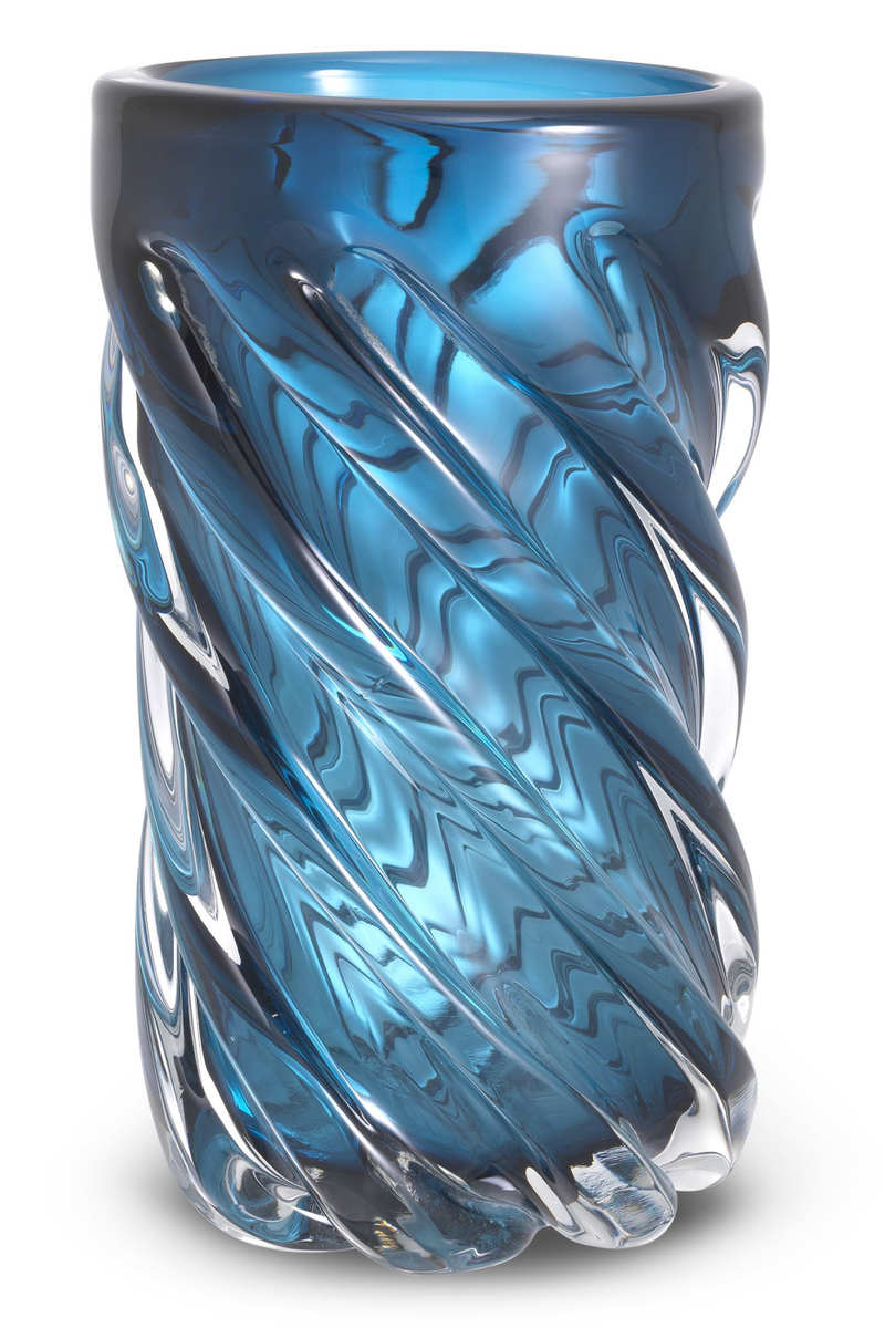 Blue Handblown Glass Vase | Eichholtz Angelito L | Eichholtzmiami.com