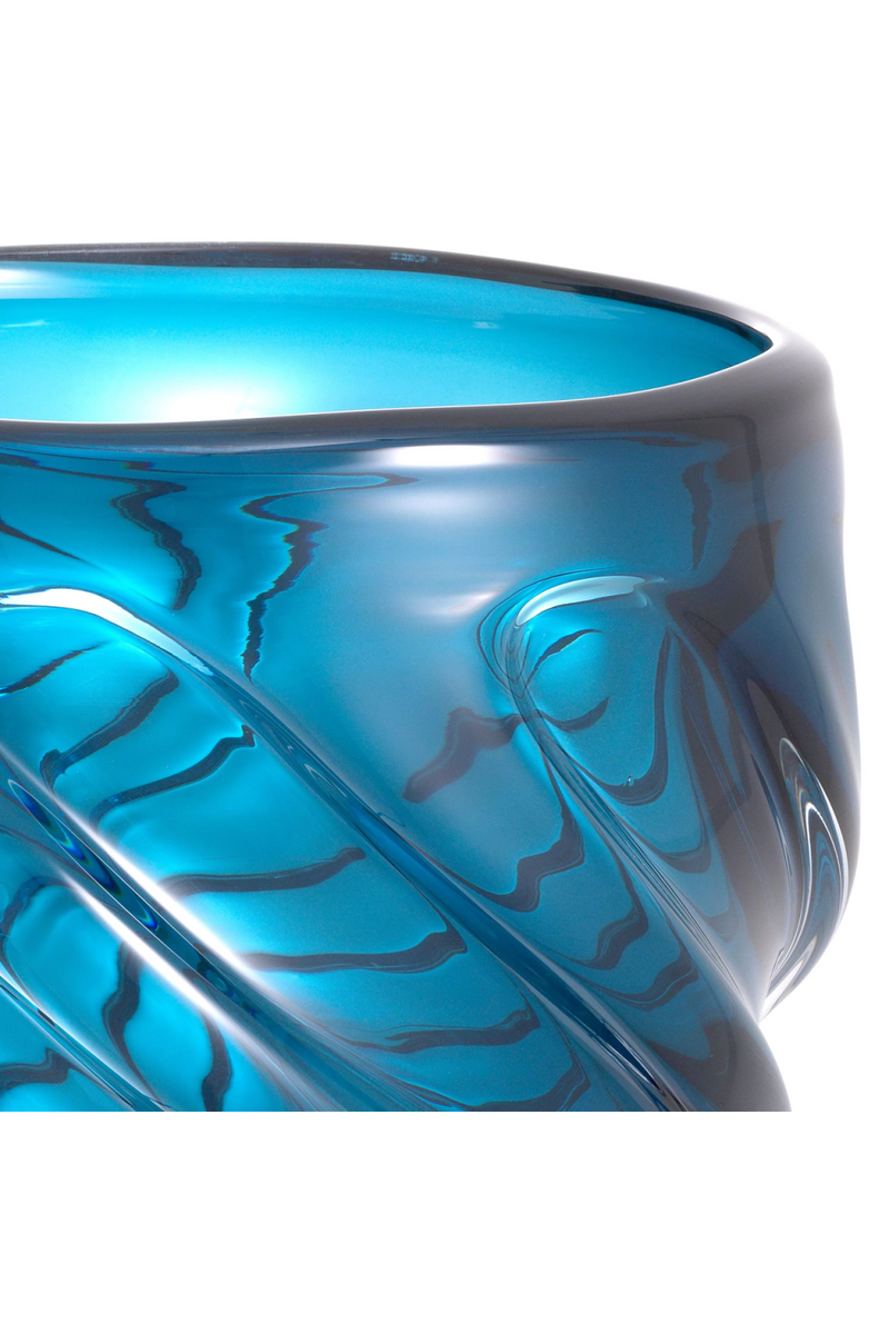 Blue Handblown Glass Vase | Eichholtz Angelito S | Eichholtzmiami.com