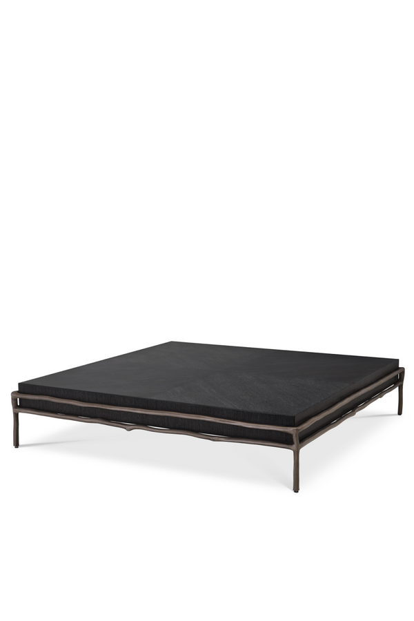 Charcoal Oak Square Coffee Table | Eichholtz Premier | Eichholtz Miami