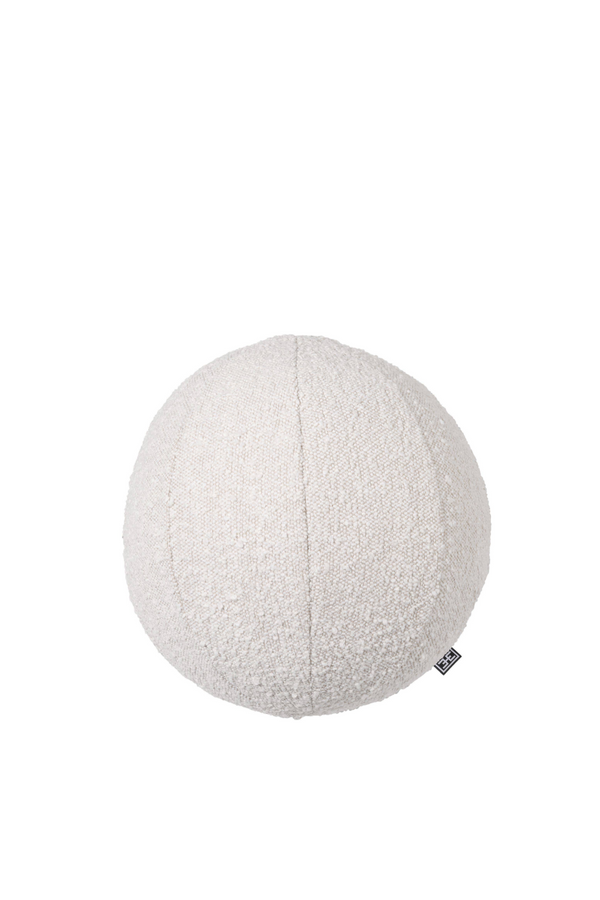 Boucle Cream Ball Shaped Pillow | Eichholtz Palla S | Eichholtzmiami.com