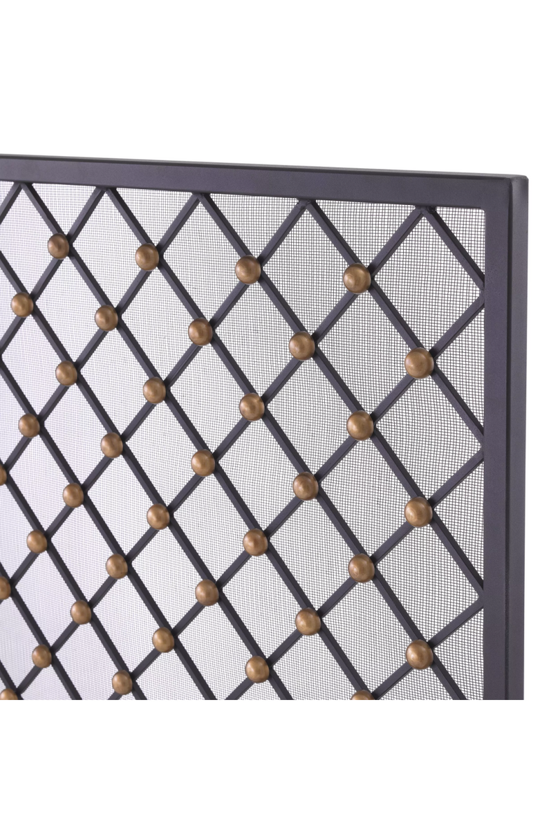 Geometric Patterned Fire Screen | Eichholtz Verdun | Eichholtzmiami.com