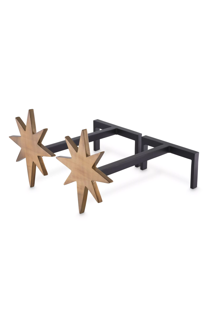 Modern Decorative Andiron Set (2) | Eichholtz Star | Eichholtzmiami.com