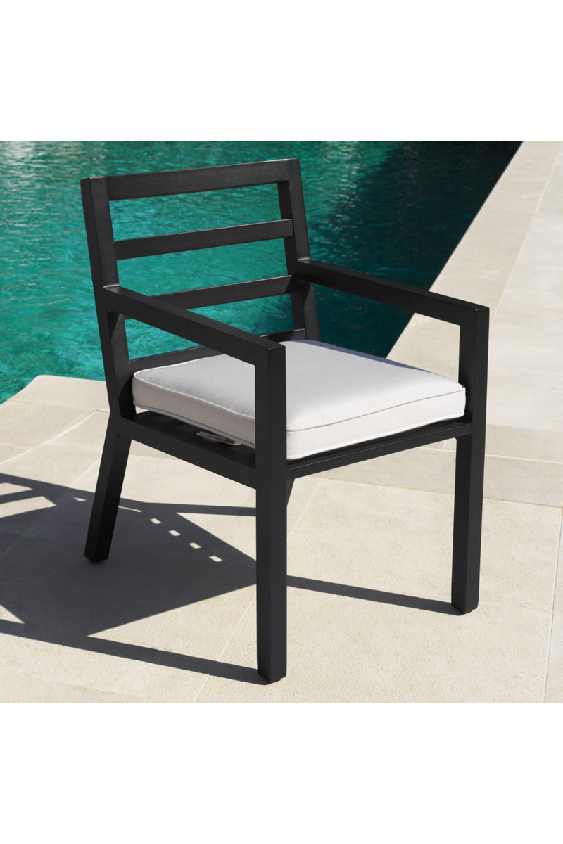 Black Sunbrella Outdoor Dining Armchair | Eichholtz Delta | Eichholtz Miami