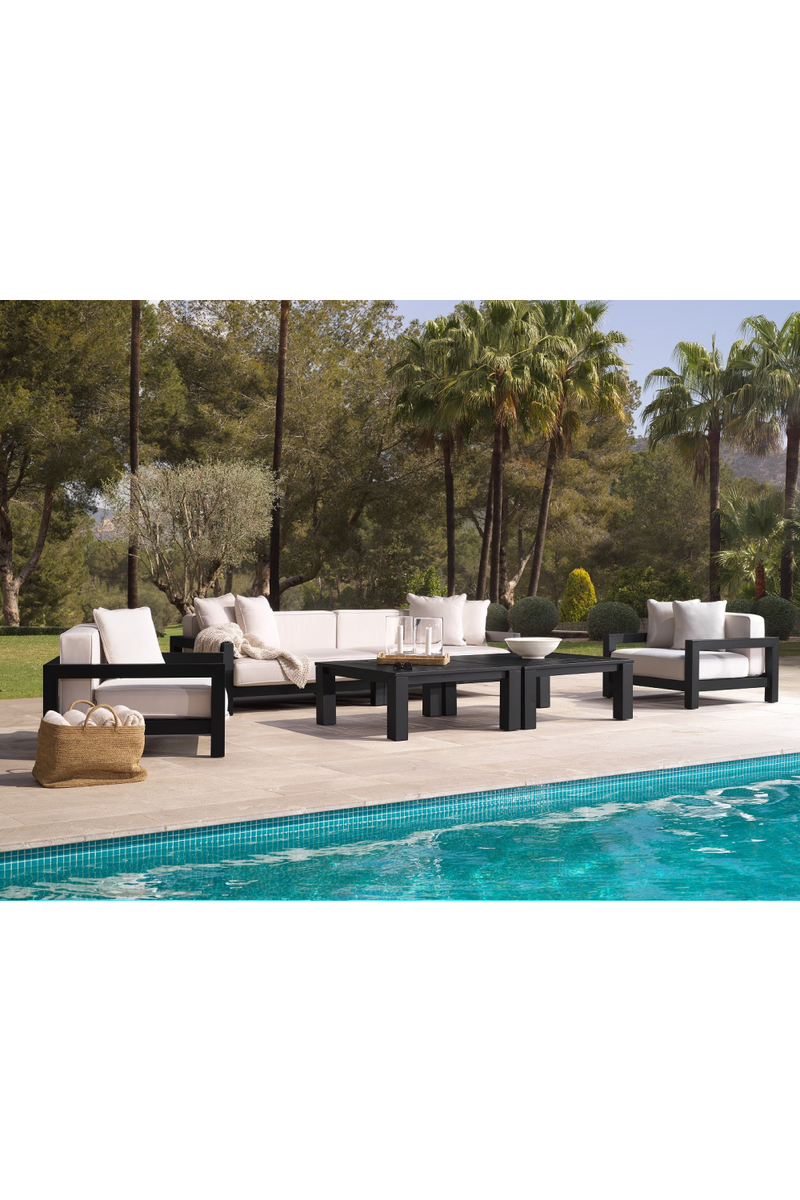 Black Sunbrella Outdoor Lounge Chair | Eichholtz Cap-Antibes | Eichholtz Miami