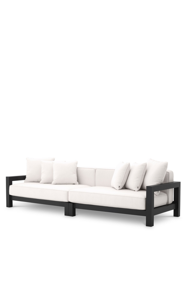 Black Beige Sunbrella Outdoor Sofa | Eichholtz Cap-Antibes | Eichholtz Miami