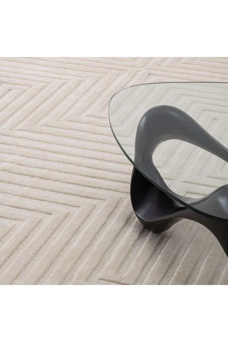 Beige Wool Rug 7' x 10' | Eichholtz Breck | Eichholtz Miami