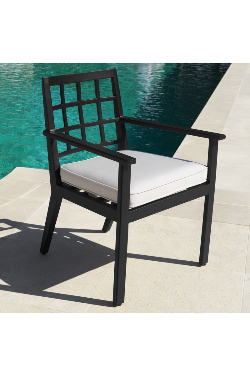 Black Sunbrella Outdoor Dining Armchair | Eichholtz Cap-Ferrat | Eichholtz Miami