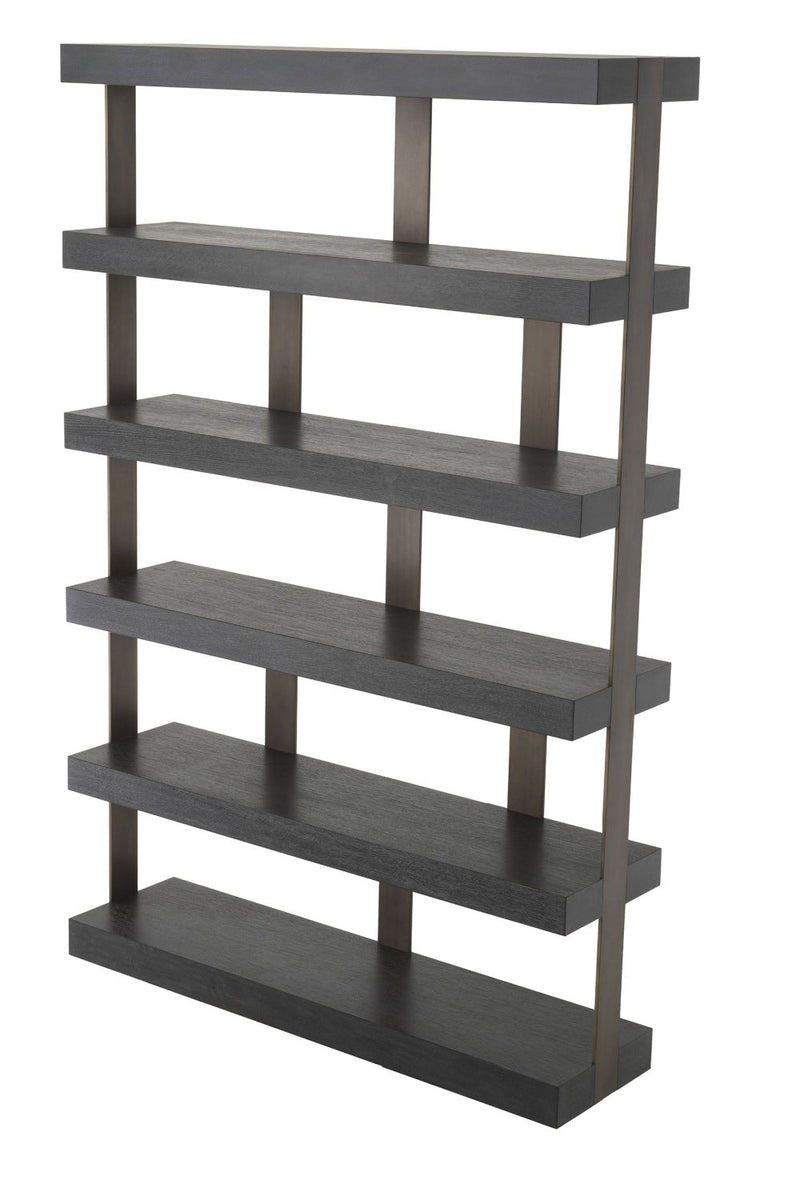 Bronze 5 Shelf Bookcase | Eichholtz Dalmar | Eichholtzmiami.com