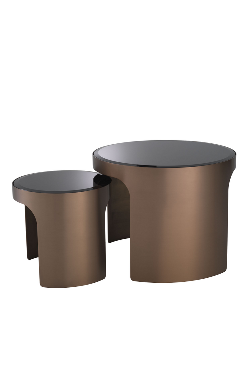 Round Copper Side Table Set (2) | Eichholtz Piemonte | Eichholtz Miami