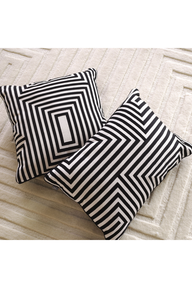 Black & White Square Pillow | Eichholtz Spray | Eichholtzmiami.com