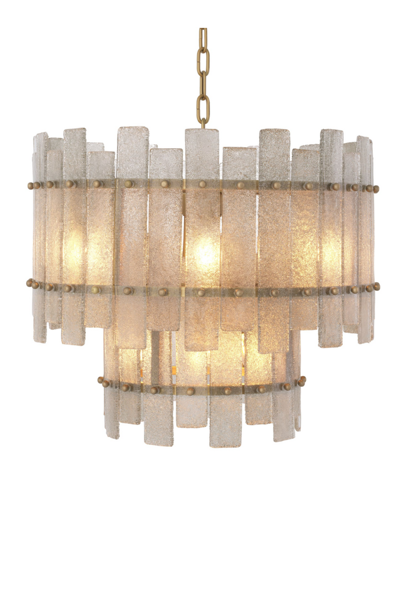 Frosted Hand-Blown Glass Chandelier | Eichholtz Caprera | Eichholtz Miami